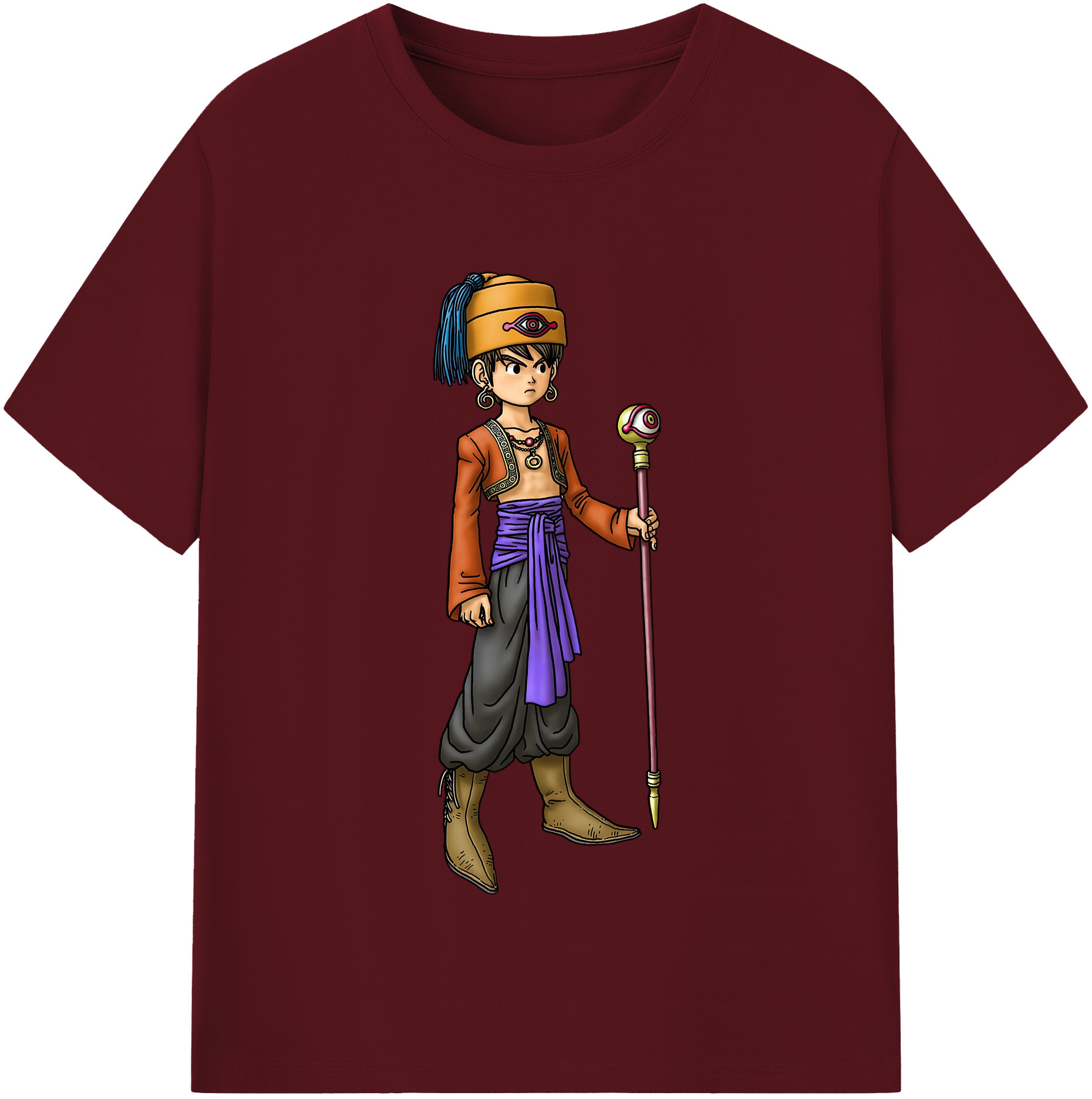 （画像用） ドラゴンクエスト Doragon Kuesuto Dragon Quest 綿100％半袖Tシャツ（フロントプリント）